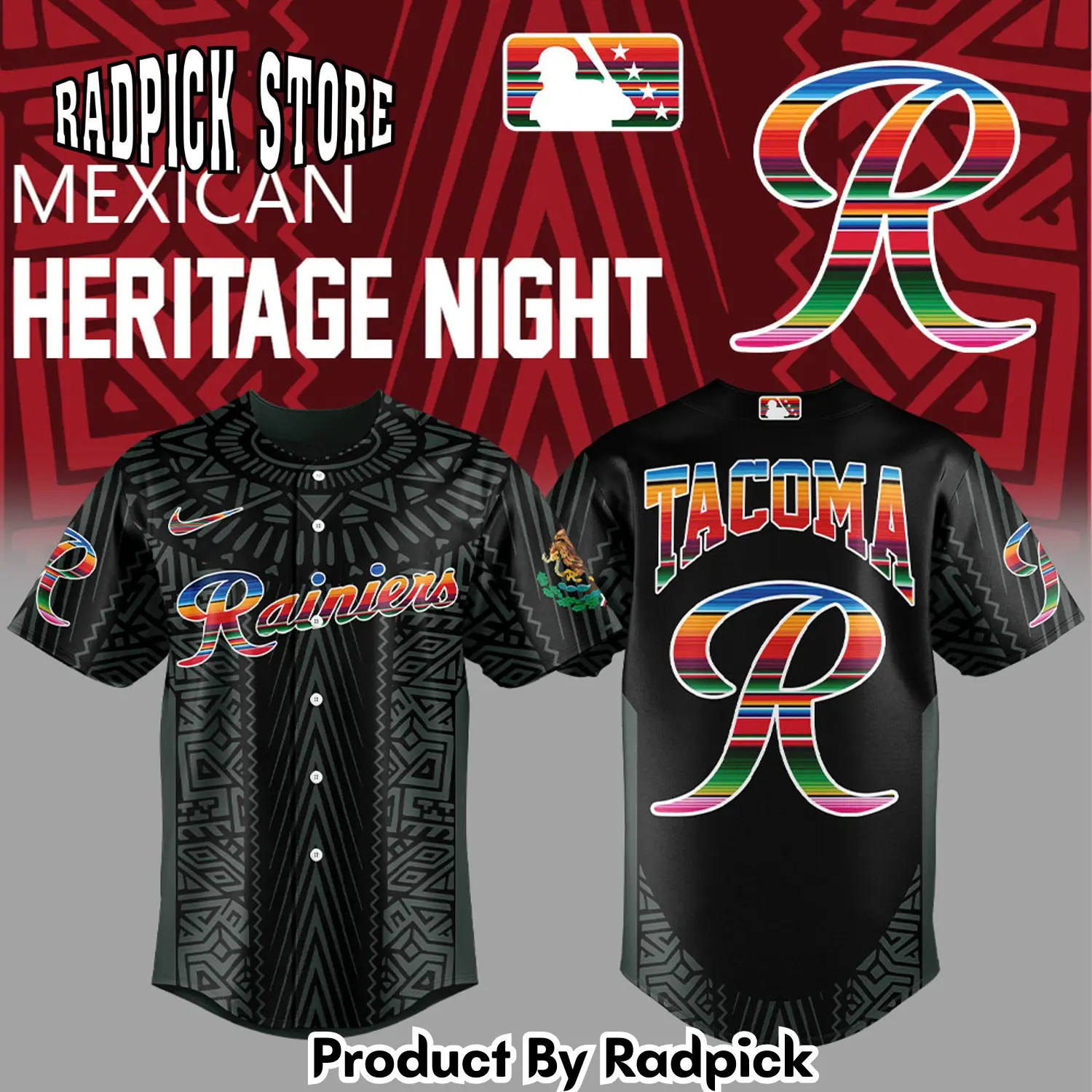 Radpick tacoma rainiers mexican heritage night combo baseball jersey rp12733
